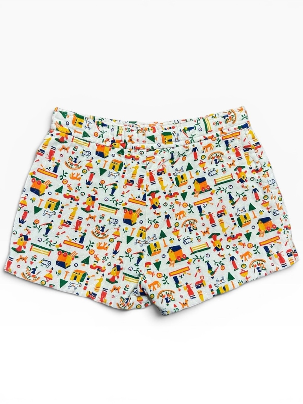 Vintage Benson & Partners Quilted Novelty Print Shorts Cottagecore 24" Waist XS